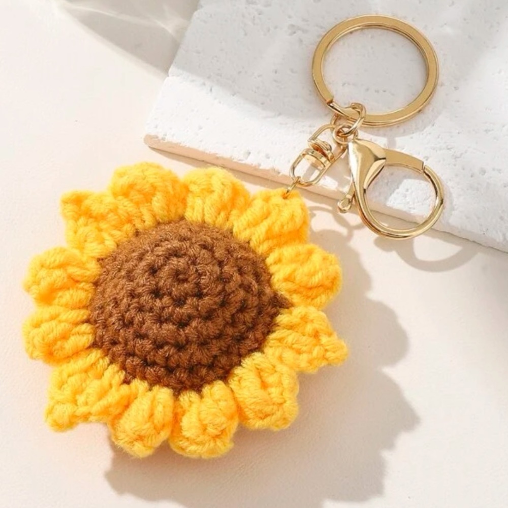 Sunflower Charm Keychain & Bag Charm